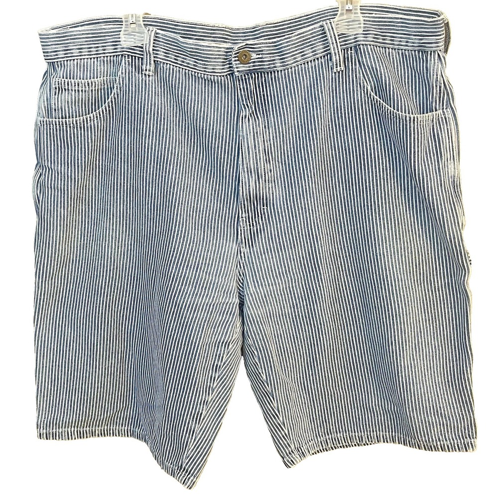 Dickies Hickory Stripe Carpenter Shorts Men 42 Railroad Baggy Skater Grunge Work